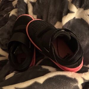 Reebok Kids Black and Pink Sneakers